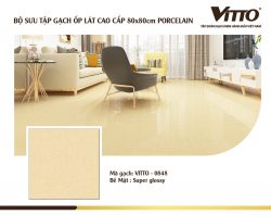 Thiết kế phòng khách với Gạch Vitto 80x80 0848