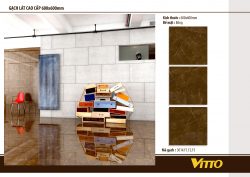 Thiết kế phòng với gạch 60x60 Vitto 3014