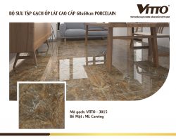 Thiết kế phòng với gạch 60x60 Vitto 3015