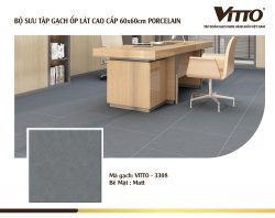 Thiết kế phòng với gạch 60x60 Vitto men matt 3308