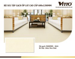 Thiết kế phòng với Gạch Vitto 60x120 3644