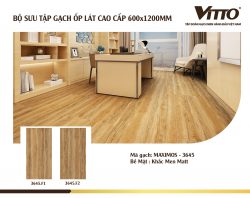 Thiết kế phòng với Gạch Vitto 60x120 3645