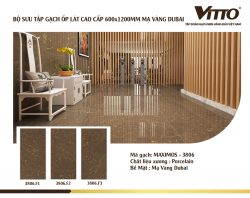 Thiết kế phòng với Gạch Vitto 60x120 3806